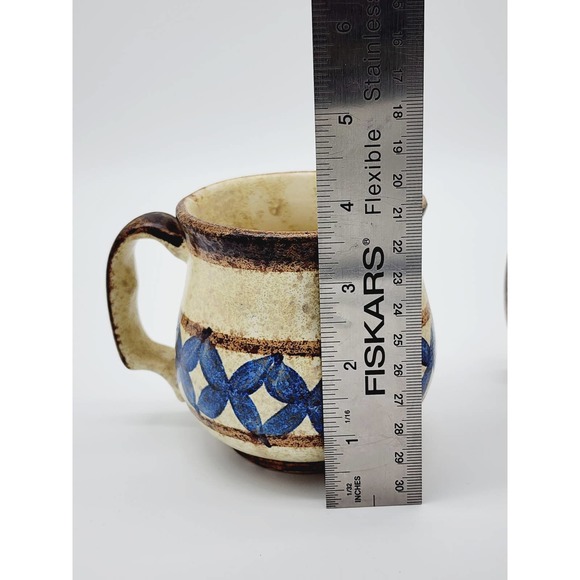 Set of 3 Vintage Chatham Pottery Mugs, Handmade Kansas USA, 1960's - Picture 5 of 7